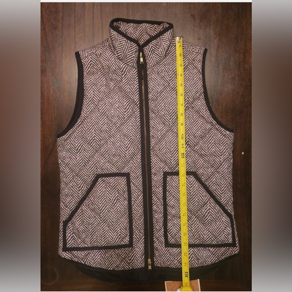 J. Crew Black and White Herringbone Vest - Picture 7 of 7